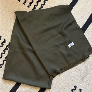Olive Green Cashmere Scarf